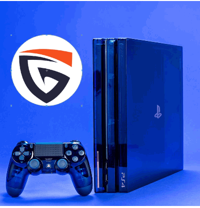 Blue PS4 Pro and DualShock 4 Controller